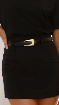 Your Accessory Shop Belts|The Denim Edit^Monica Belt - Black