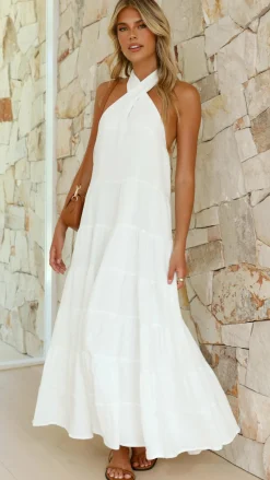 Pink Diamond Dresses|Maxi^Moniqua Maxi Dress - White