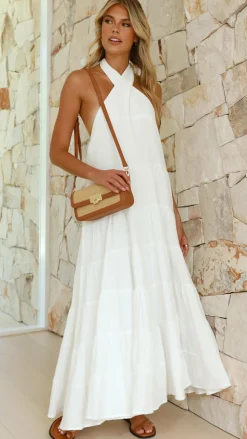 Pink Diamond Dresses|Maxi^Moniqua Maxi Dress - White