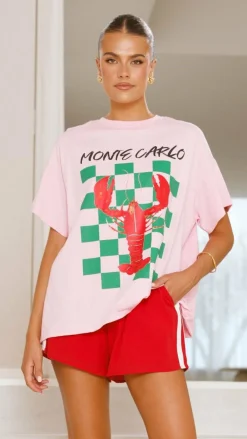 By Frankie Sets|Bottoms^Monte Carlo Shirt and Shorts Set - Lobster
