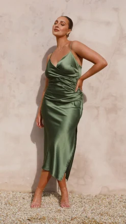 IDS Dresses|Midi^Monte Midi Dress - Olive