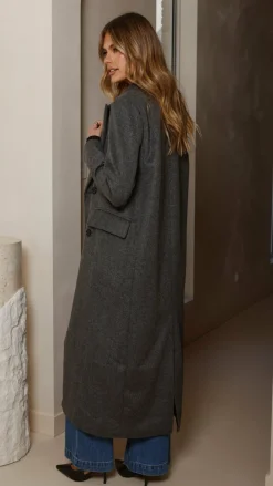 MVN Coats|Coats^- Lost In New York Coat - Charcoal