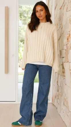 Fashion Allied Knit Tops|Knitwear^Naima Jumper - Cream