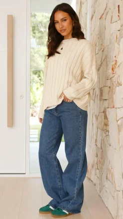 Fashion Allied Knit Tops|Knitwear^Naima Jumper - Cream
