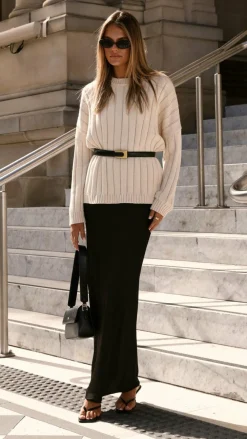 Fashion Allied Knit Tops|Knitwear^Naima Jumper - Cream