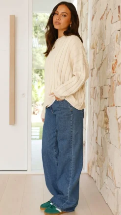 Fashion Allied Knit Tops|Knitwear^Naima Jumper - Cream