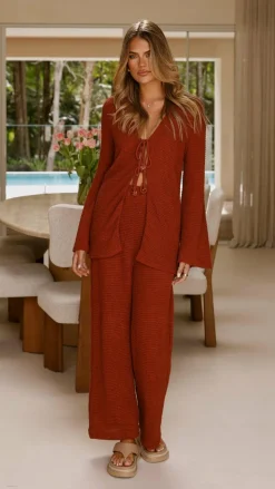 Alive Girl Sets|Bottoms^Naisha Pants - Rust