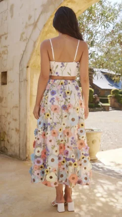 LILYWHYT Sets|Wedding Guest Dresses^Naja Maxi Skirt - Multi Floral