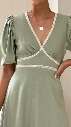 Fashion Allied Dresses|Maxi^Nakisha Maxi Dress - Sage