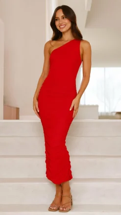 Sweet Acacia Sale Dresses^Natalia Midi Dress - Red