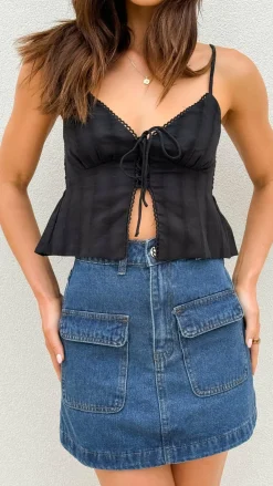 Desire Tops^Nela Top - Black