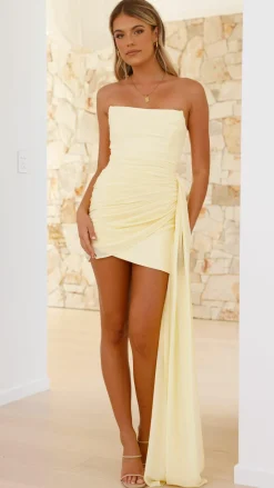 Prem Group Dresses|Mini^Night Lover Mini Dress - Lemon