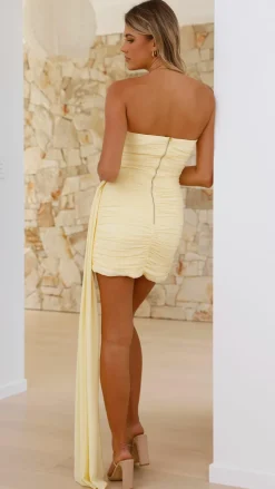 Prem Group Dresses|Mini^Night Lover Mini Dress - Lemon
