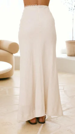 LILYWHYT Sets|Bottoms^Nila Maxi Skirt - Oat