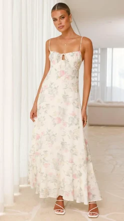 LILYWHYT Dresses|Maxi^Nova Maxi Dress - White Floral