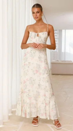 LILYWHYT Dresses|Maxi^Nova Maxi Dress - White Floral