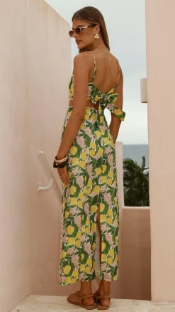 LILYWHYT Sets^Nova Maxi Skirt - Lemon Print