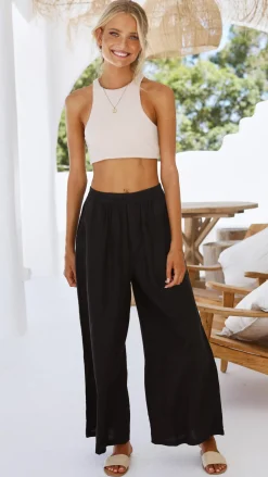 Fashion Allied Bottoms^Oceana Pants - Black