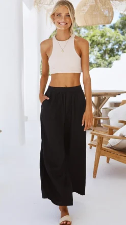 Fashion Allied Bottoms^Oceana Pants - Black