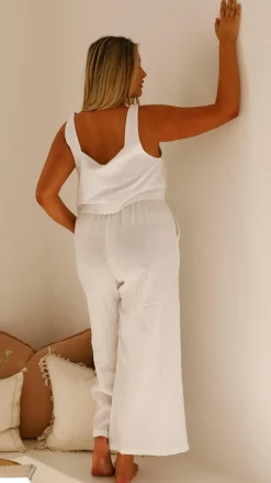 Fashion Allied Bottoms^Oceana Pants - White