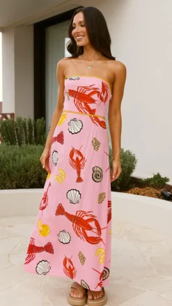 Fashion Allied Dresses|Maxi^Oceania Maxi Dress - Shell Lover Print