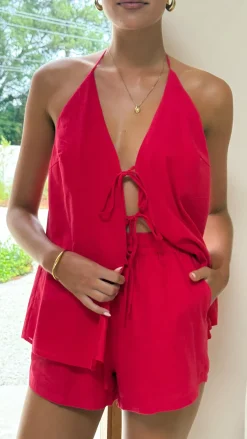 Prem Group Sets^Octavia Shorts - Red