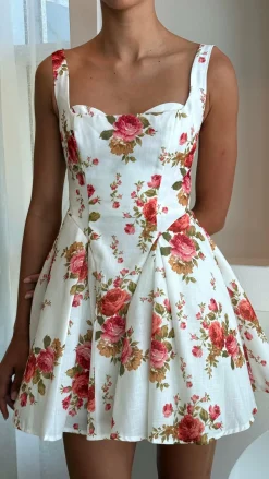 SASHA (BNE) Sale Dresses^Oksana Mini Dress - White Floral