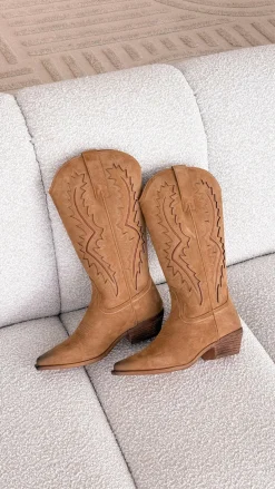 Billini Billini^Olea Boots - Tan Suede