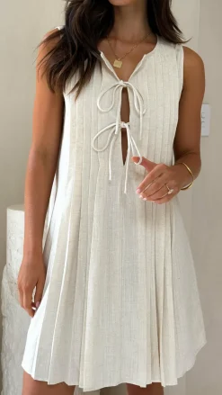 LILYWHYT Dresses|Mini^Olivio Mini Dress - Oat
