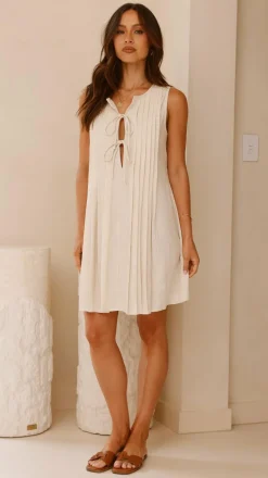 LILYWHYT Dresses|Mini^Olivio Mini Dress - Oat