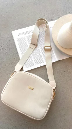 Angel Whisper Bags|Event Ready Dresses^Paloma Suede Camera Bag - Cream