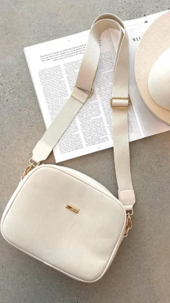 Angel Whisper Bags|Event Ready Dresses^Paloma Suede Camera Bag - Cream
