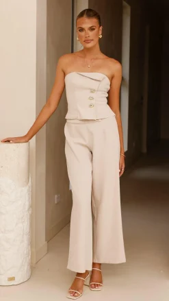 SASHA (BNE) Sets|Bottoms^Payton Pants - Beige