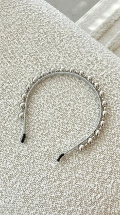 Morgan and Taylor Fascinators|Hair Accessories^Penny Headband - Silver