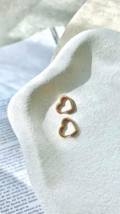 Angel Whisper Earrings|Je T'Aime^Piccolo Earrings - Gold