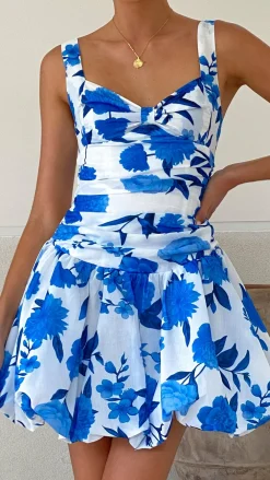 SASHA (BNE) Sale Dresses^Pixie Mini Dress - Blue Floral
