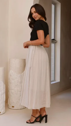 Amore Agencies Dresses|Maxi^Portia Maxi Dress - Black / Cream