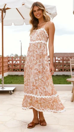 Miracle Fashion Sale Dresses^Prague Maxi Dress - Natural Paisley