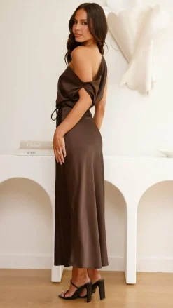 Pink Diamond Dresses|Maxi^Prudence Maxi Dress - Brown