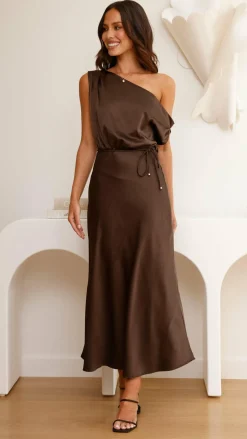 Pink Diamond Dresses|Maxi^Prudence Maxi Dress - Brown