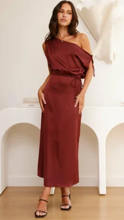Pink Diamond Dresses|Maxi^Prudence Maxi Dress - Wine