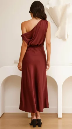 Pink Diamond Dresses|Maxi^Prudence Maxi Dress - Wine