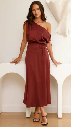 Pink Diamond Dresses|Maxi^Prudence Maxi Dress - Wine