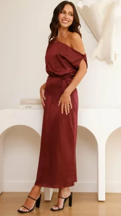 Pink Diamond Dresses|Maxi^Prudence Maxi Dress - Wine