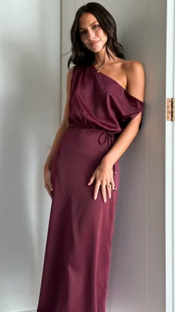 Pink Diamond Dresses|Maxi^Prudence Maxi Dress - Wine