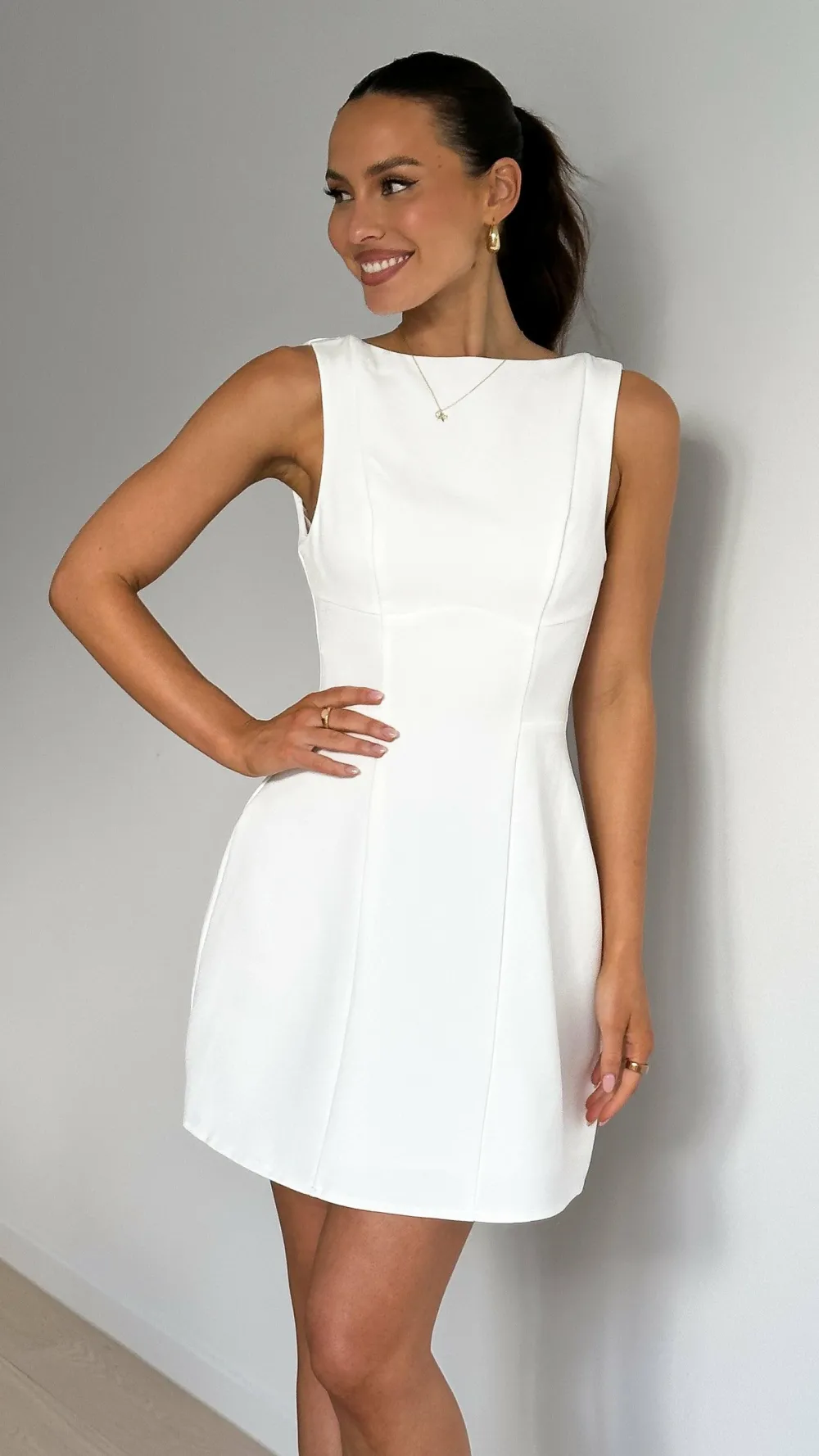 SASHA (BNE) Hen'S Collection|Dresses^Rafiki Mini Dress - White