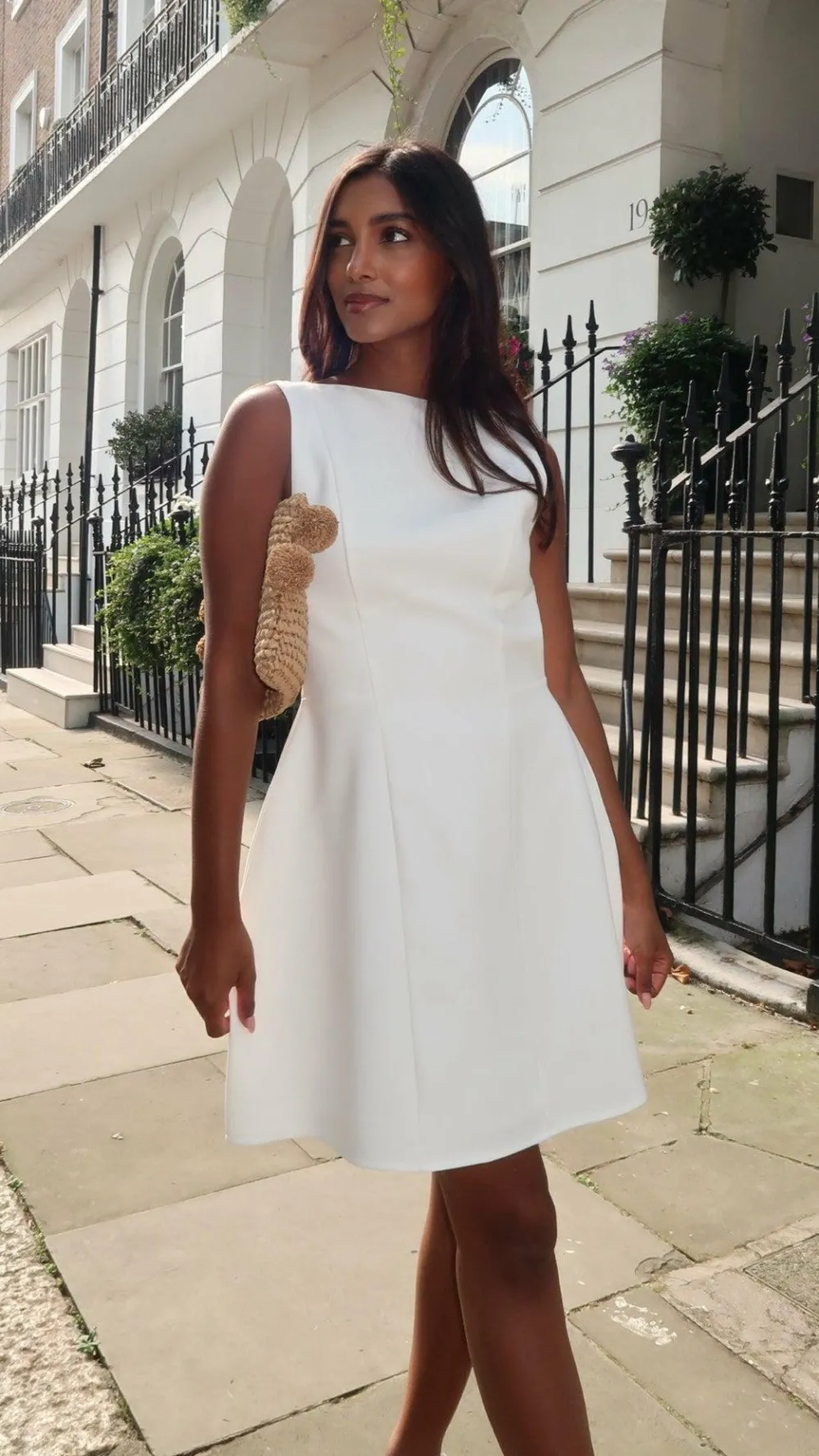 SASHA (BNE) Hen'S Collection|Dresses^Rafiki Mini Dress - White
