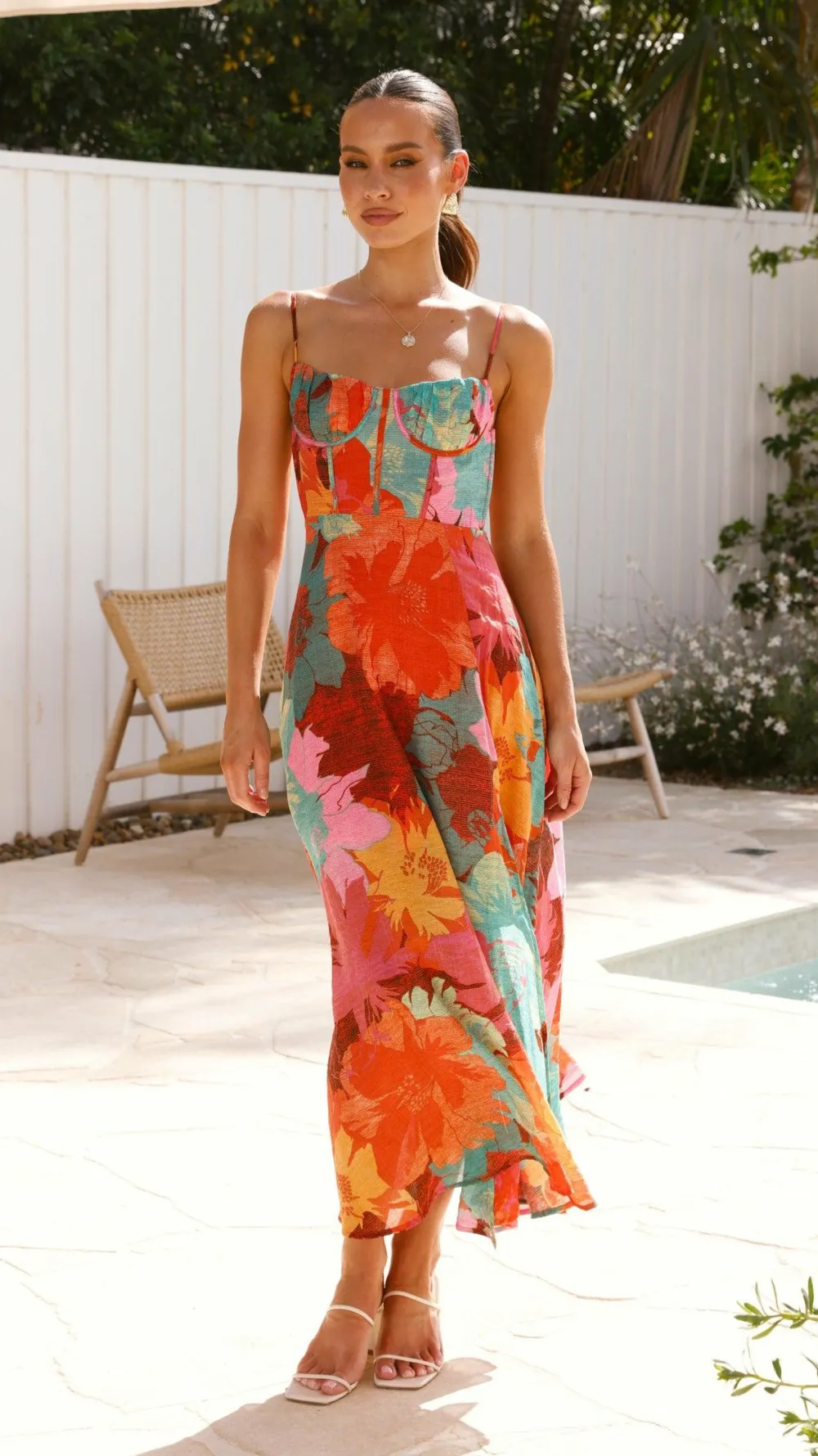 SASHA (BNE) Dresses|Maxi^Rahima Maxi Dress - Orange Floral