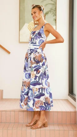 Bubblegum Dresses|Maxi^Reba Maxi Dress - Donatella Azure