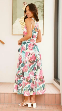 Bubblegum Dresses|Event Ready Dresses^Reba Maxi Dress - Pink/Green Floral